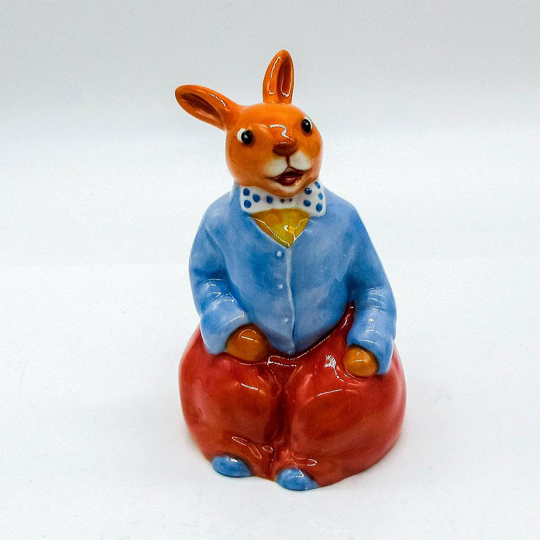 Billy DB476 - Royal Doulton Bunnykins: Limited Edition. Includes original box. Includes Certificate of Authenticity. Bunnykins backstamp. Artist: C. Noke in 1913 Issued: 2009 - 2009 Dimensions: 5"H Edition Number: 265 Edition Size: 500 Man