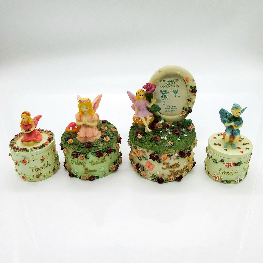 Four Dezine Covered Fairy Trinket Boxes (1 of 3)