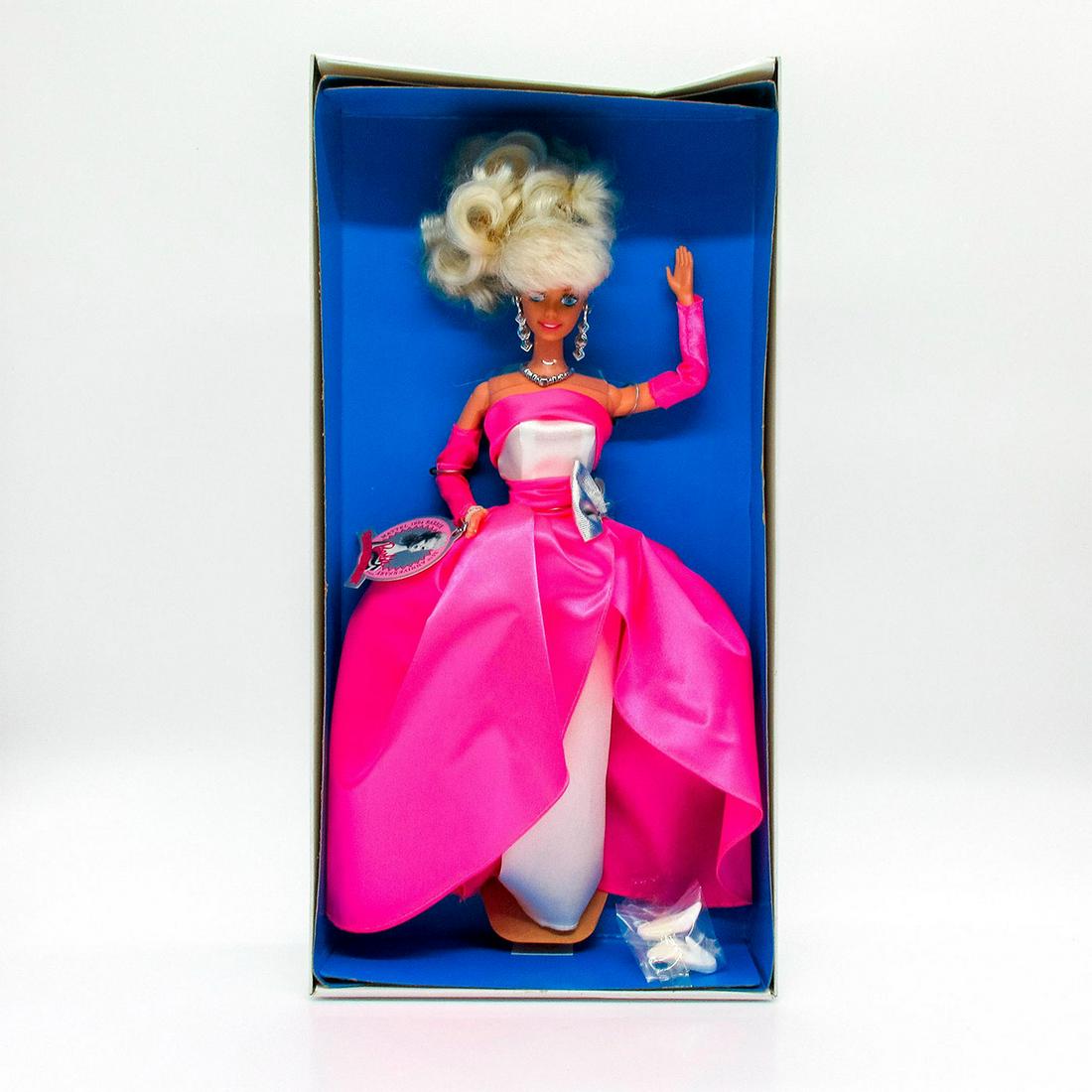 Vintage Mattel Barbie Doll, 35th Anniversary Festival: Limited edition made for the 35th Anniversary Festival. Features blonde Barbie with hot pink dress. Comes in original box. 14"L x 7"W x 2.5"H. #Barbie #Mattel #BarbieCollection Issued: 199