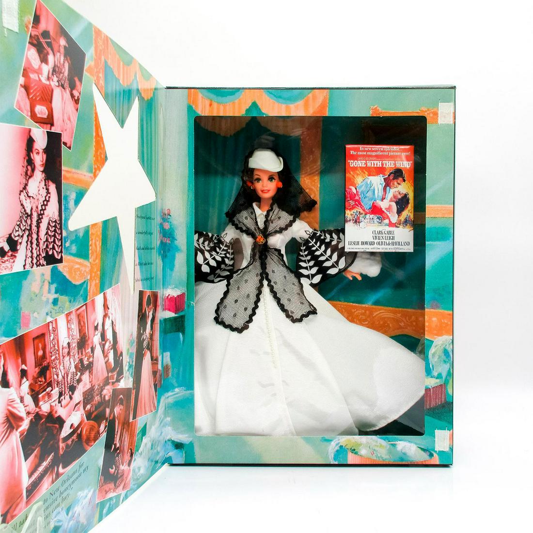 Vintage Mattel Barbie Doll, Scarlett O'Hara: Part of the Hollywood Legends Collection. #13254. Original box included. In original box, unopened. Dimensions of box: 14"L x 10.5"W x 3"H. #Barbie #BarbieCollection Issued: 1994 Dimension