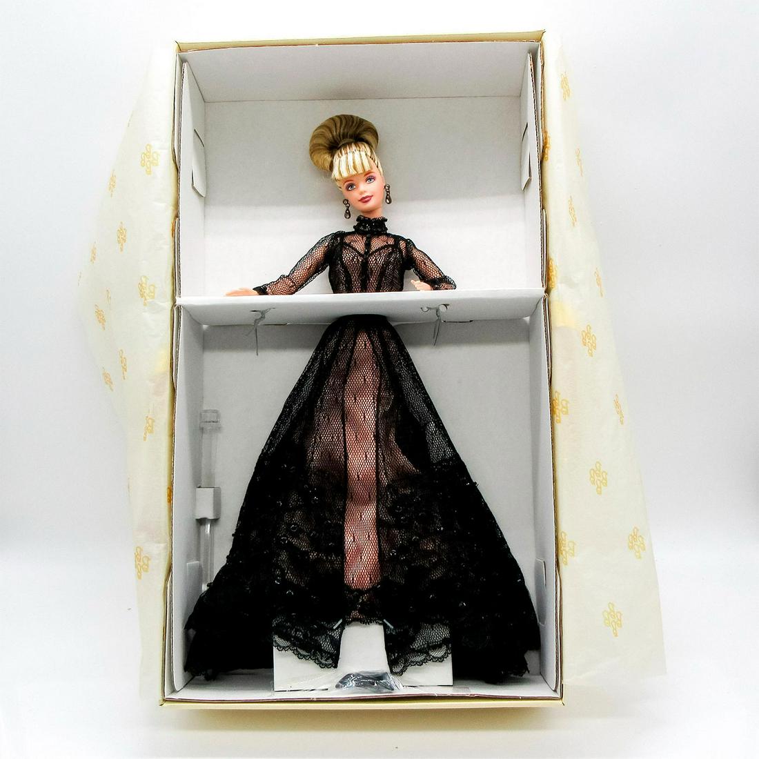 Vintage Mattel Barbie Doll, Sheer Illusion: Limited Edition. First in a series. Nolan Miller Couture Collection. #20662. In original box, unopened. Dimensions of box: 15.5"L x 9"W x 3"H. #Barbie #Mattel Issued: 1998 Dimensions: 11.5