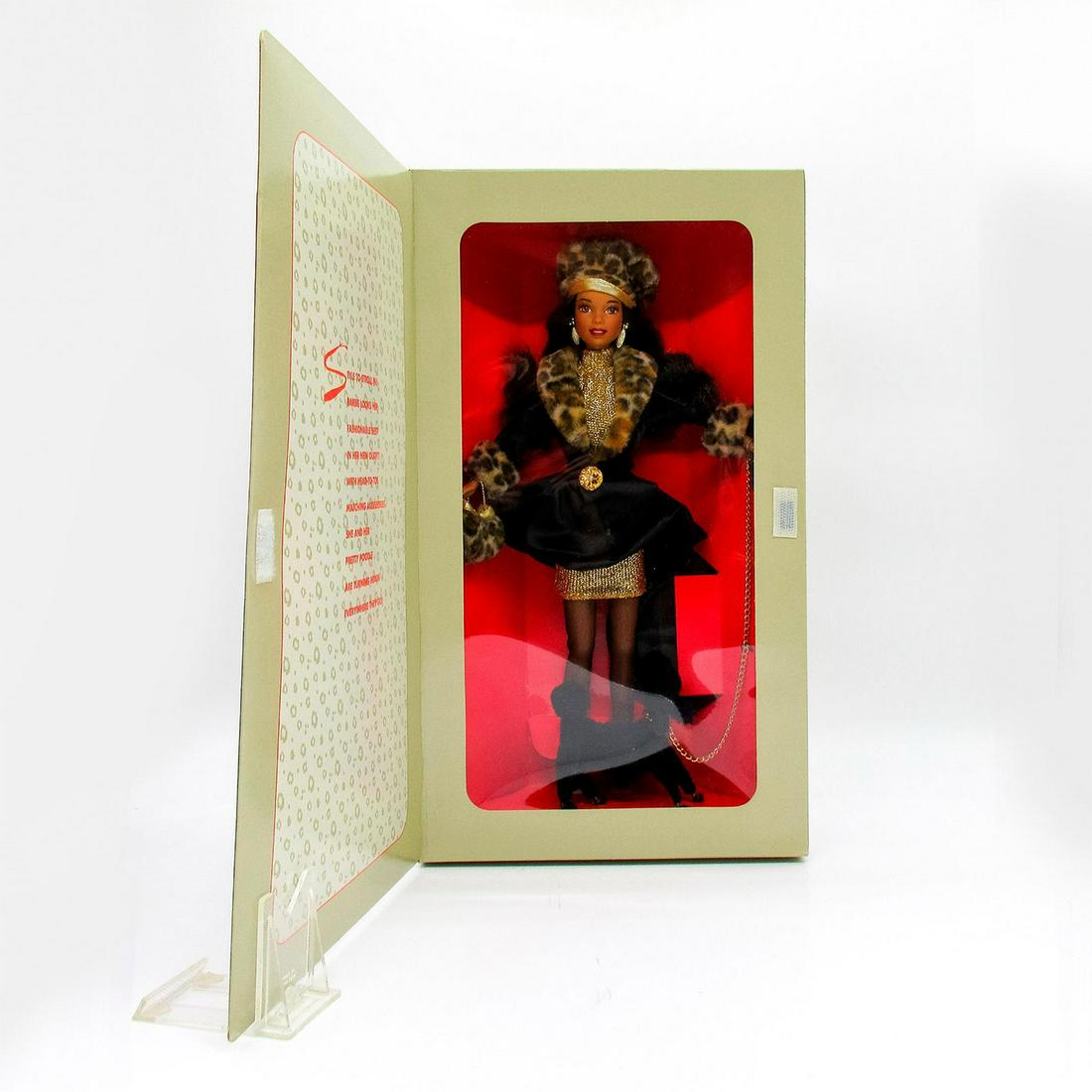 Vintage Mattel Barbie Doll, Shopping Chic: Spiegal limited edition. #15801. In original box, unopened. Original box included. Dimensions of box: 14"L x 8"W x 3"H. #Barbie #BarbieCollection Issued: 1995 Dimensions: 14"H Manufacturer