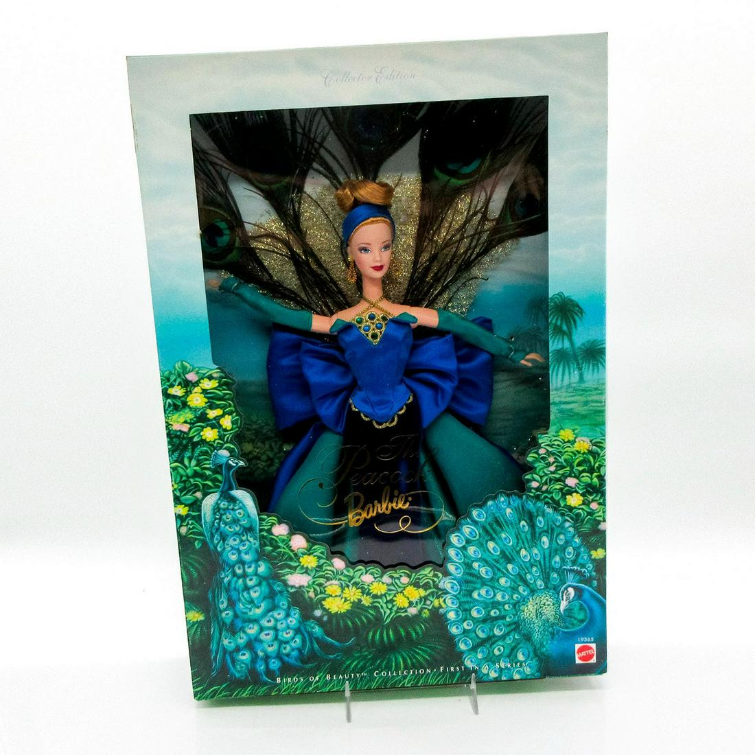 Vintage Mattel Barbie Doll, The Peacock: Collector Edition. Birds of Beauty Collection. First in a series. #19365. In original box, unopened. Dimensions of box: 13"L x 9"W x 3"H. #Barbie #Mattel Issued: 1998 Dimensions: 11.5" H M