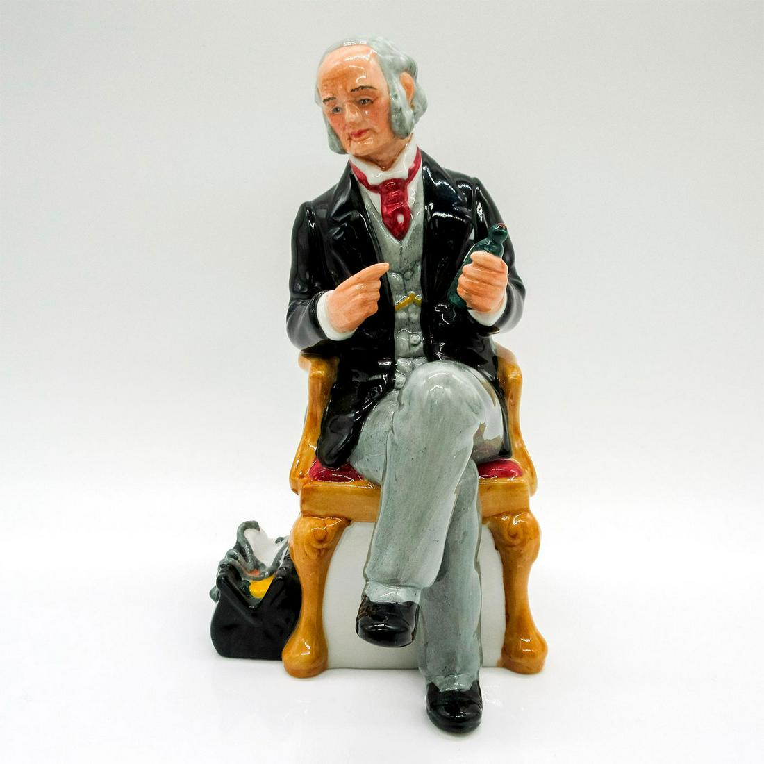 Doctor HN2858 - Royal Doulton Figurine: Part of the Professions collection. Royal Doulton backstamp. Artist: William K. Harper Issued: 1979 - 1992 Dimensions: 7.5"H Manufacturer: Royal Doulton Country of Origin: England