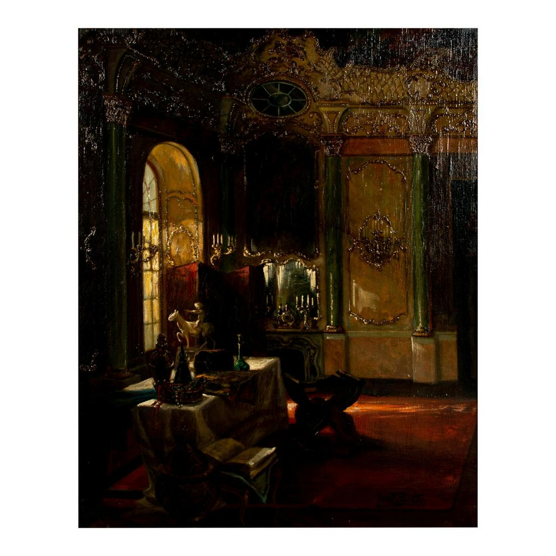 Ernst Richter (German, 19th c.) Oil Painting on Canvas (1 of 13)