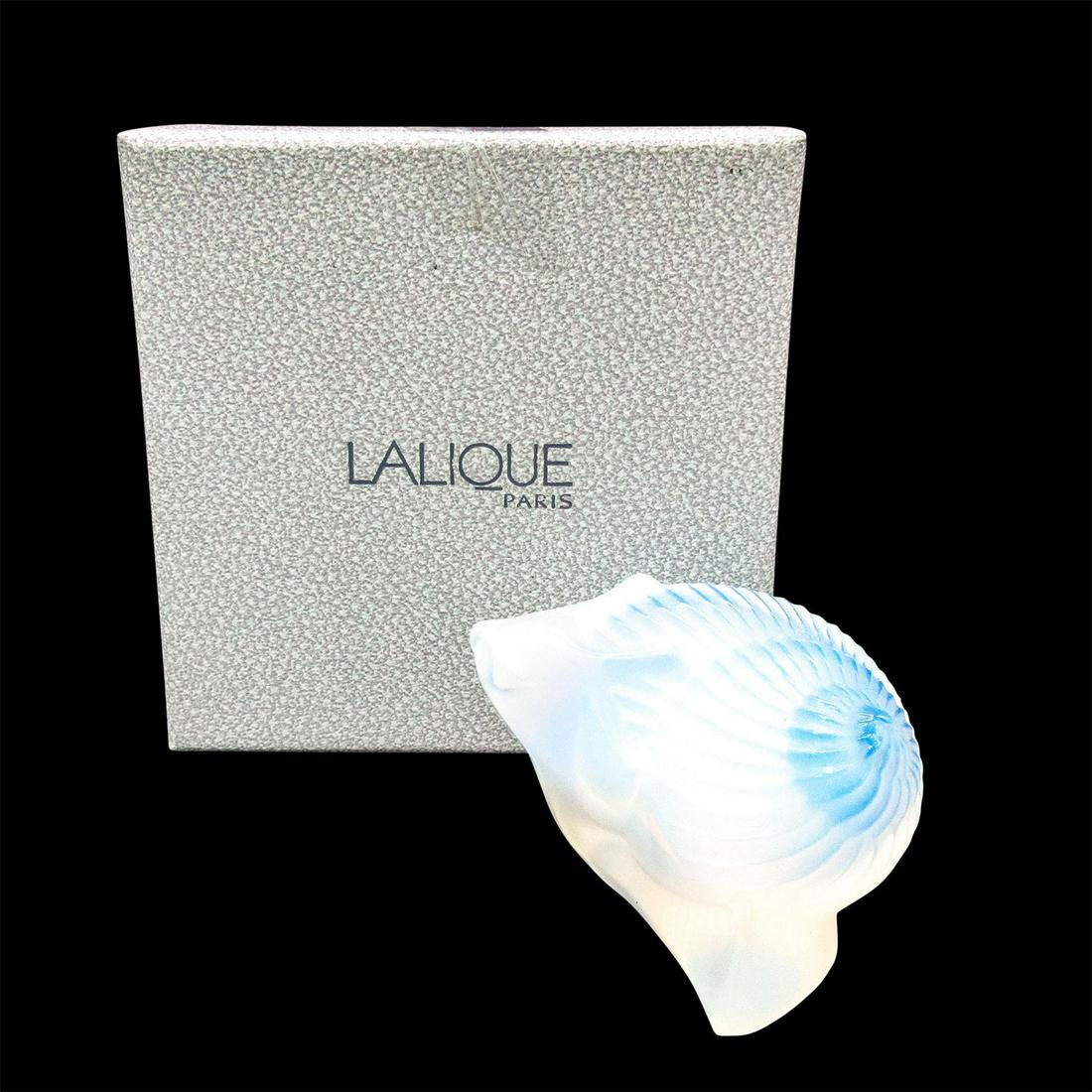 Lalique Miniature Glass Figurine, Escargot Helix Opale (1 of 7)