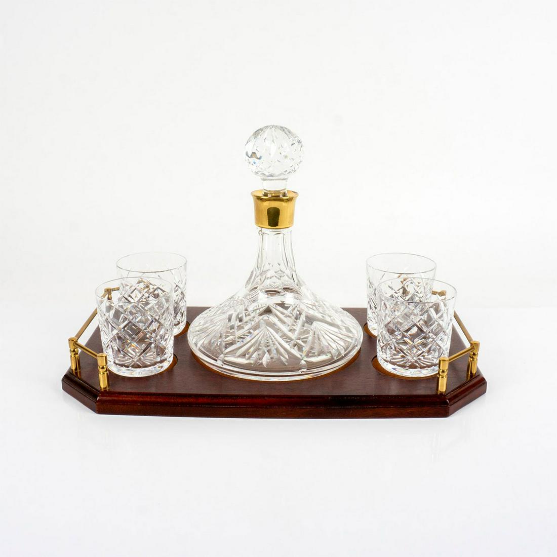 Waterford Crystal Captain's Decanter Bar Set with Tray (1 of 5)