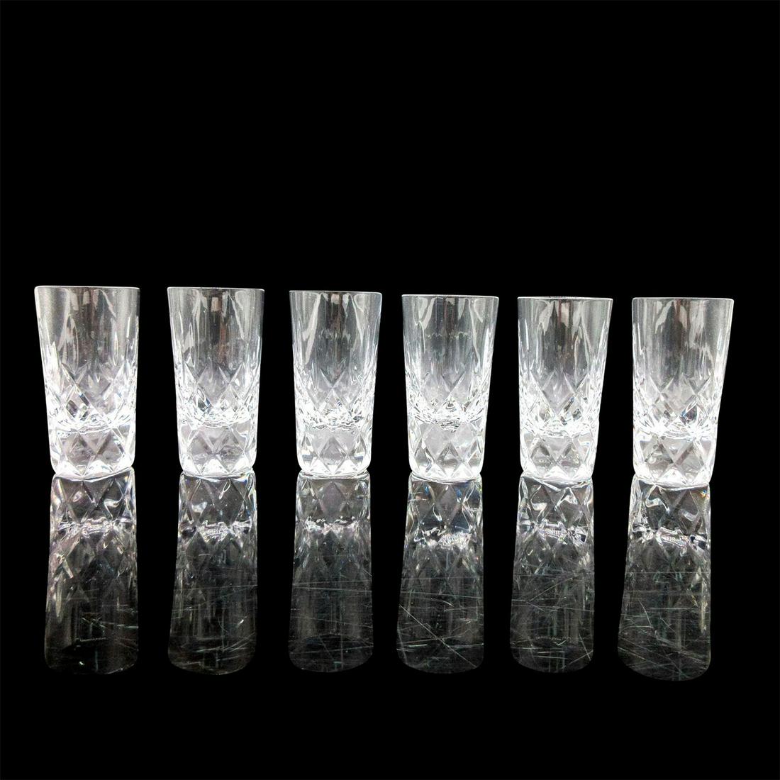 Set of 6 Faberge D'Arcy Crystal Vodka Shot Glasses (1 of 5)