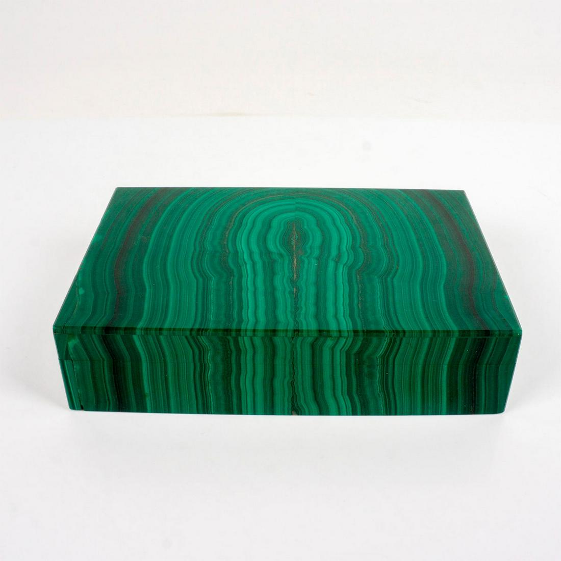 Vintage Mineral Malachite Silky Green Box (1 of 3)