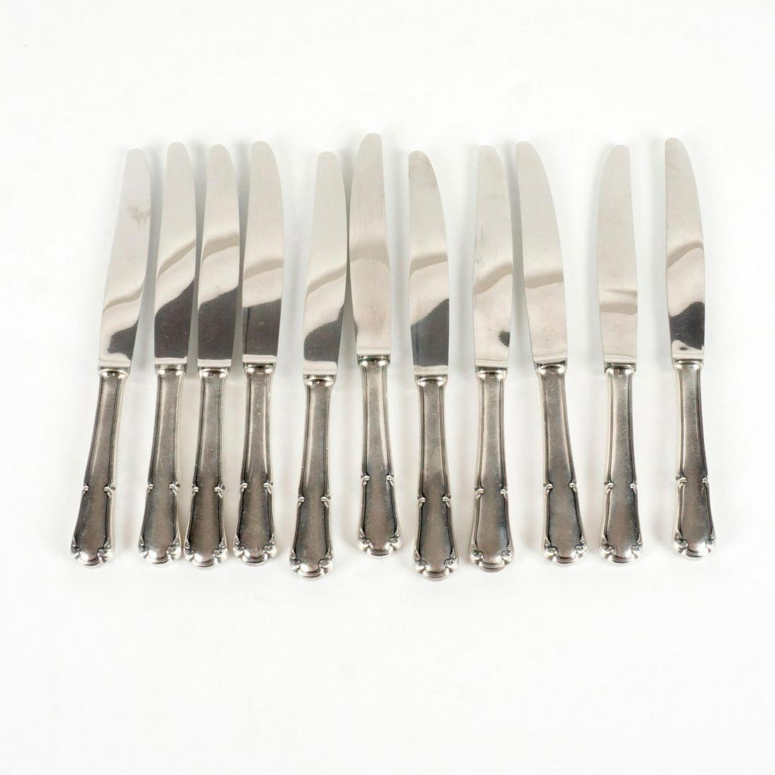 11pc Vintage French Ercuis Silver Plated Flatware, Dinner Knives (1 of 4)