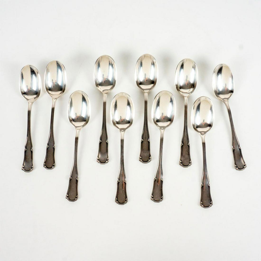 10pc Vintage French Ercuis Silver Plated Flatware, Teaspoons (1 of 5)