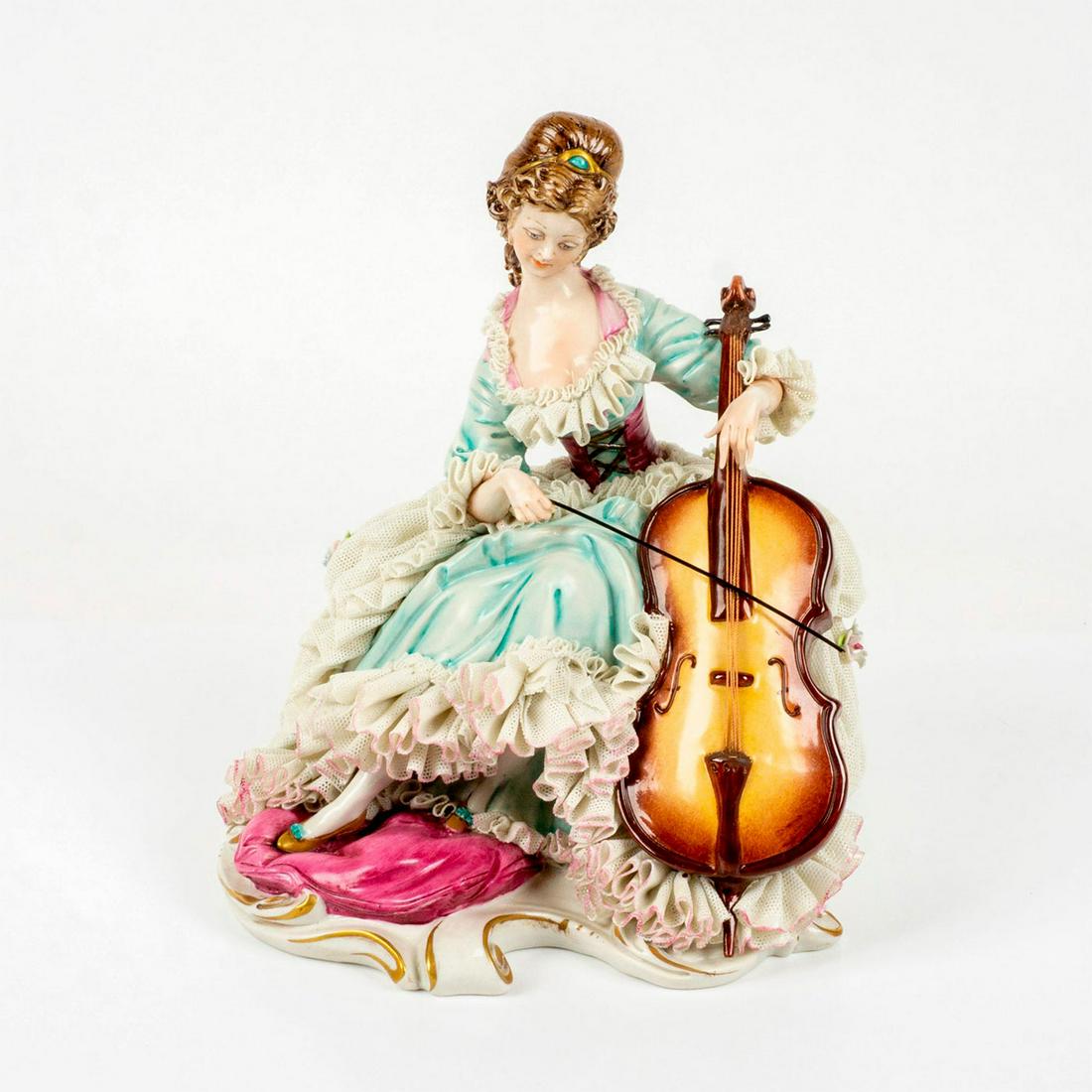 Antique Capodimonte Porcelain figurine by B. Merli Musician (1 of 8)