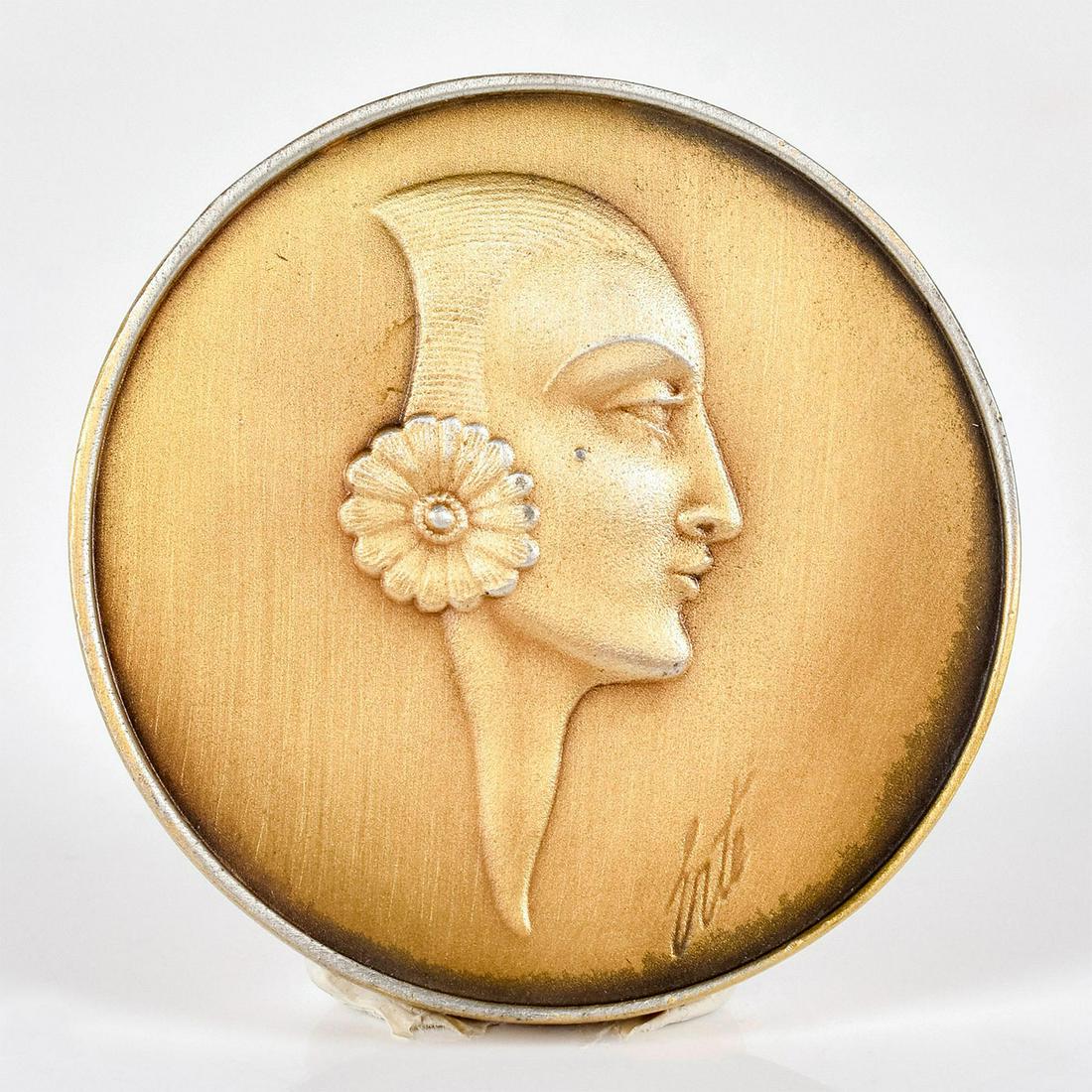 Erte Bronze Double Sided Medallion, 1921 (1 of 5)