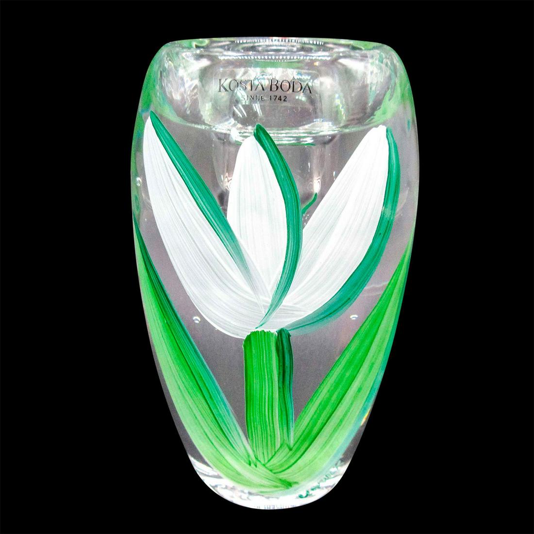 Kosta Boda Votive Candle Holder, White Tulip (1 of 4)