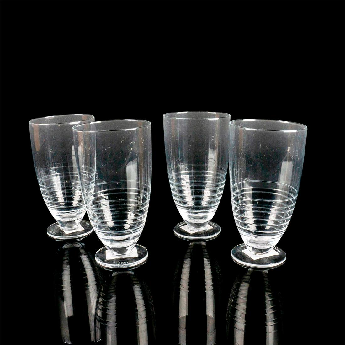 4pc Kate Spade Highball Tumbler Glasses, Fair Harbor (1 of 8)