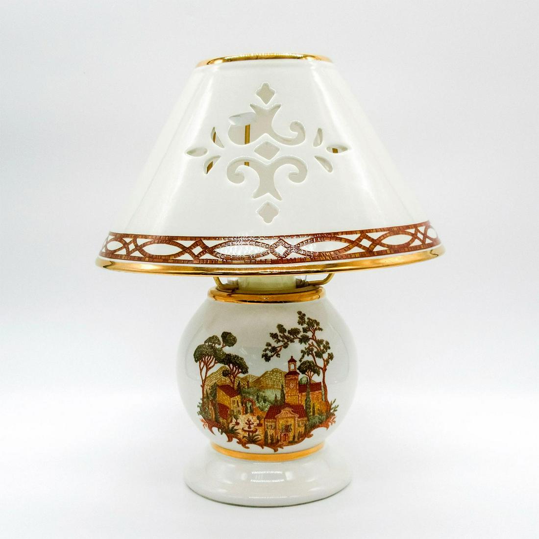 Lenox Porcelain Candle Lamp, Mosaico d'Italia Oct 30, 2022 Lion and