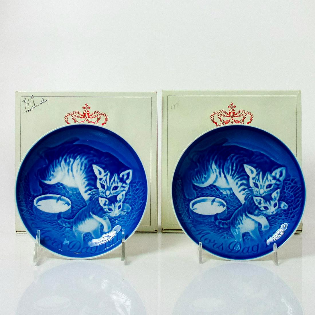 2pc Bing & Grondhal Porcelain Collectors Plates Cats (1 of 3)