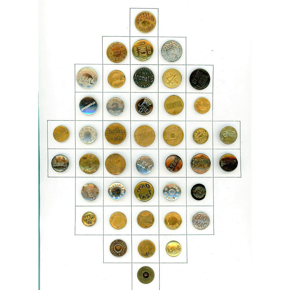 A Card of Division One Overall Buttons (1 of 4)