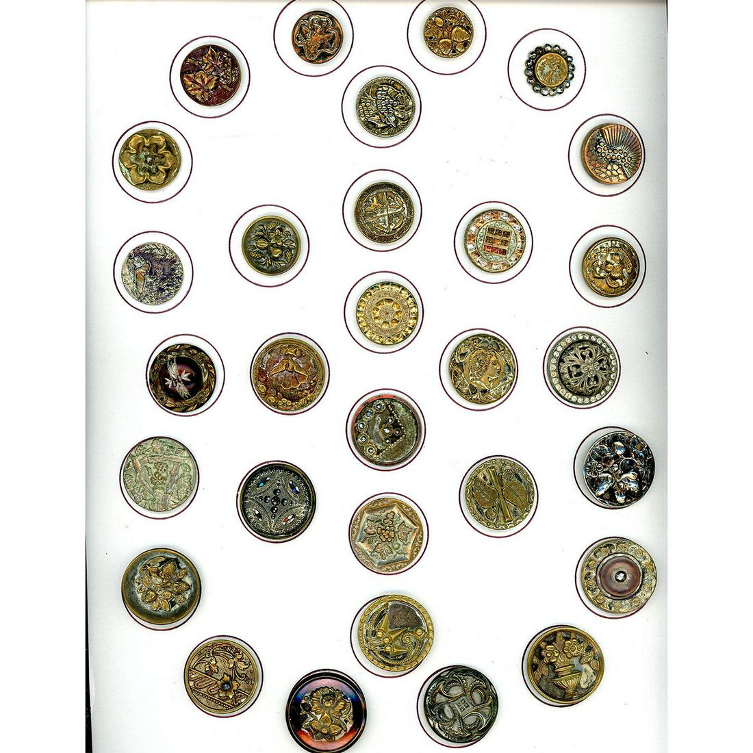 2 Cards of Division One Assorted Picture Buttons (1 of 4)