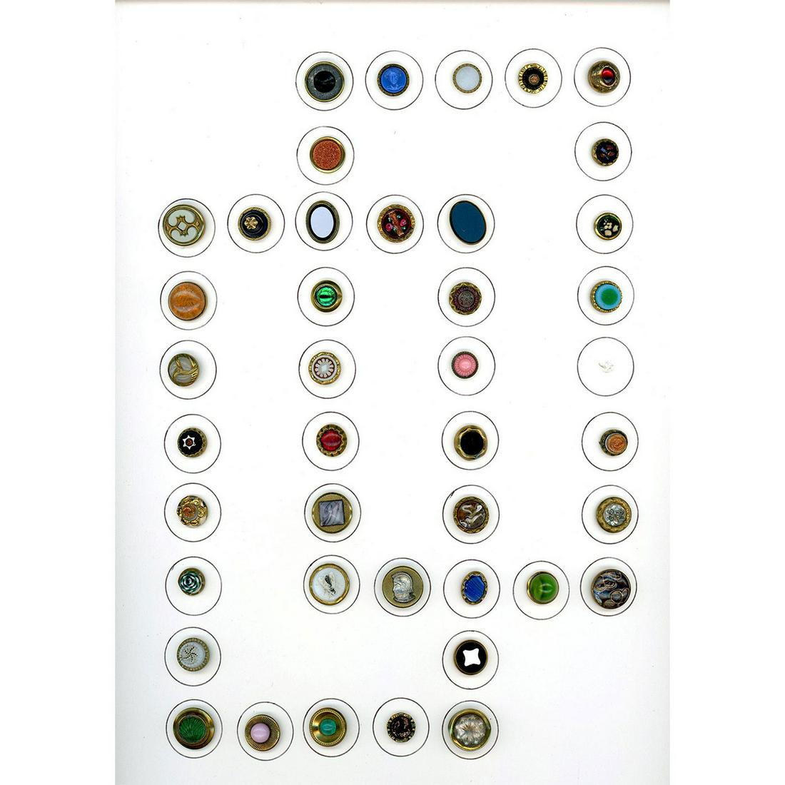 2 Cards of Division One Assorted Waistcoat Bittons (1 of 5)