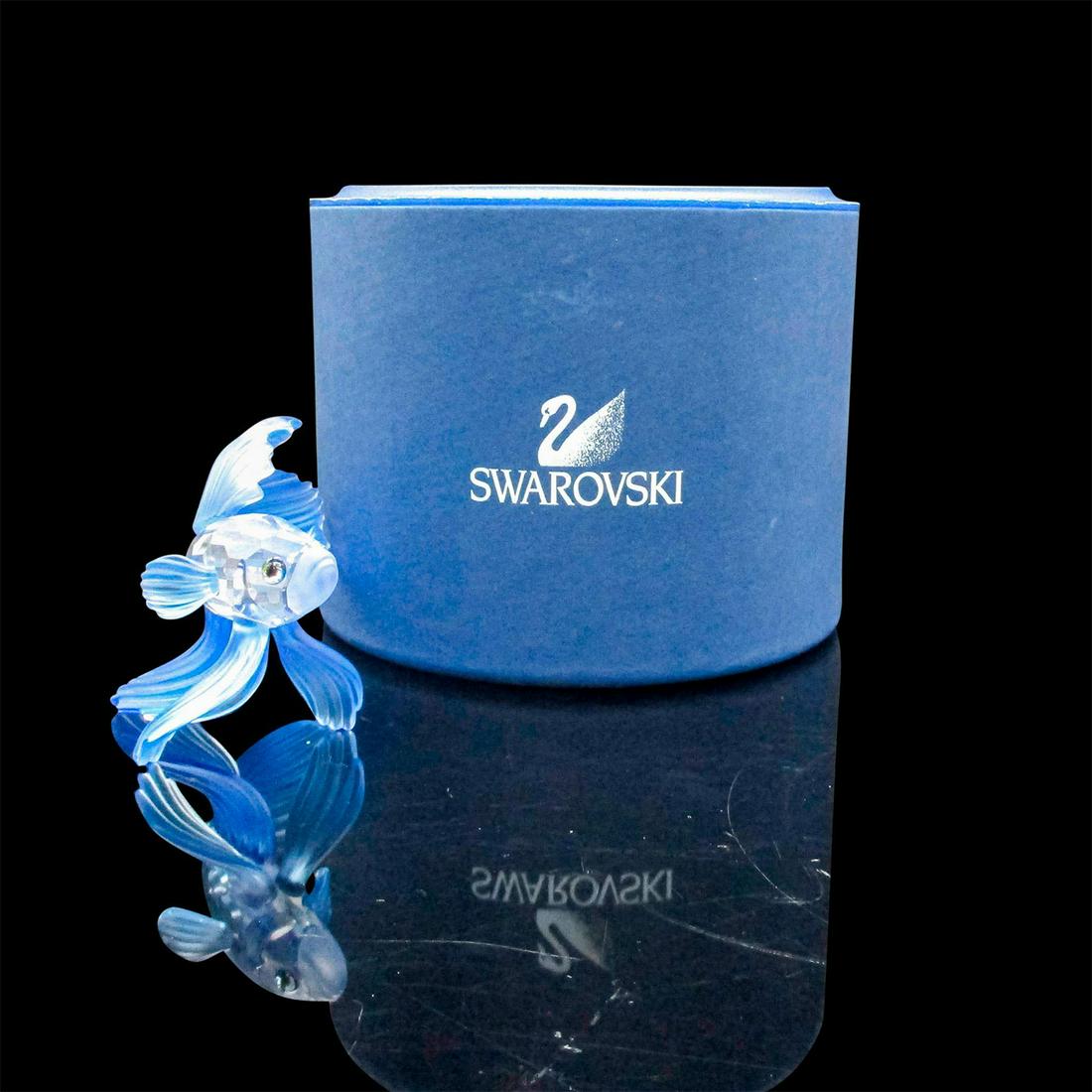 Swarovski Crystal Figurine, Blue Siamese Fighting Fish (1 of 5)