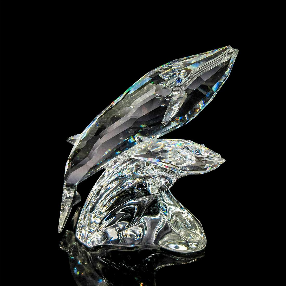 Swarovski Crystal Figurine, Care For Me, Whales (1 of 4)