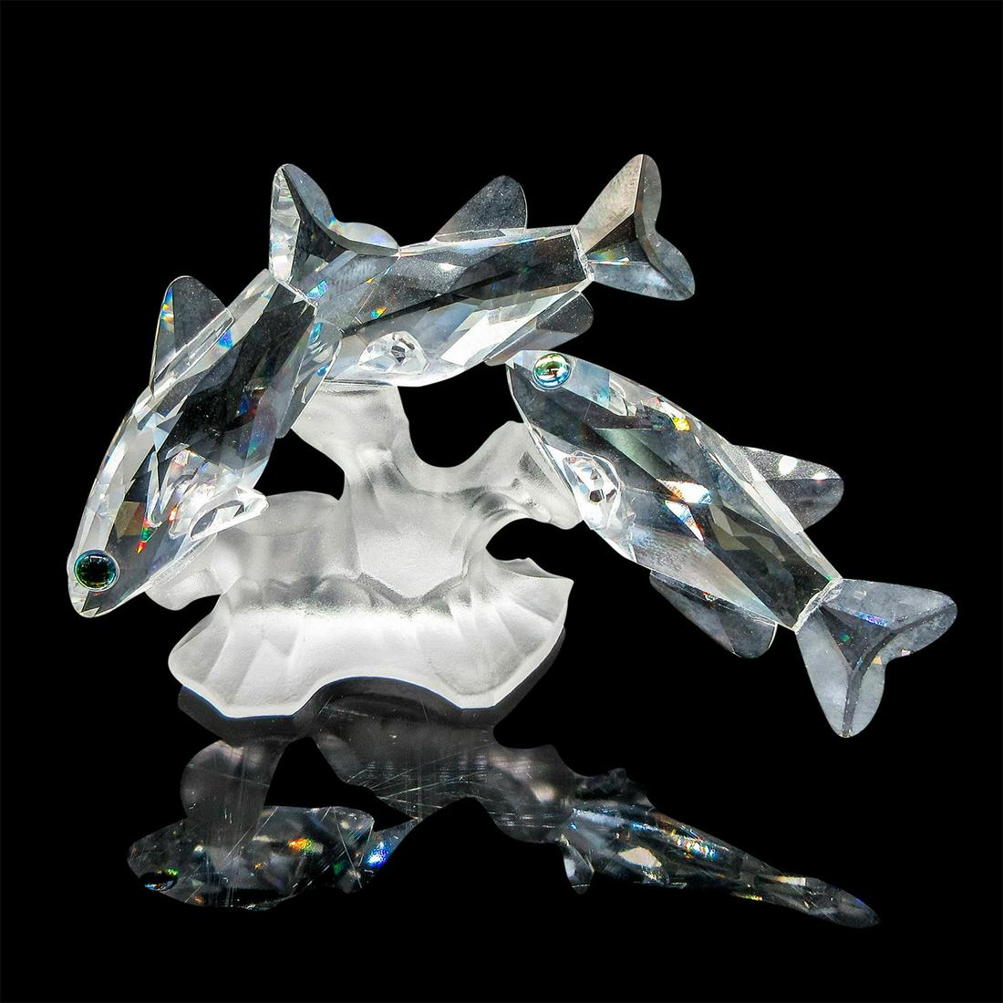 Swarovski Crystal Figurine, Three South Sea Fish (1 of 4)