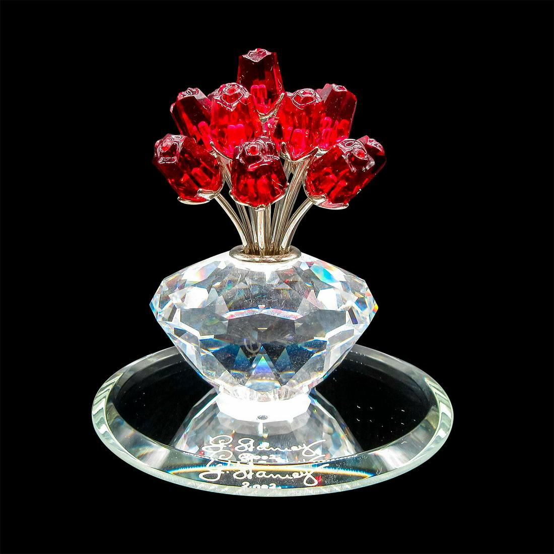 Swarovski Crystal Figurine, The Vase of Roses (1 of 5)