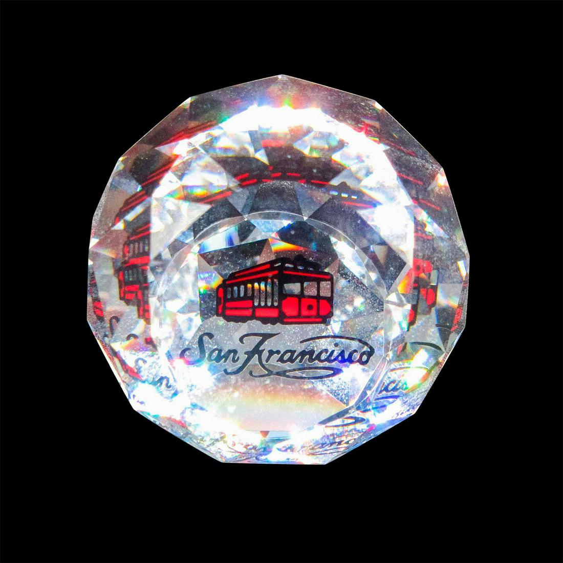 Swarovski Crystal Orb Paperweight, San Francisco (1 of 3)