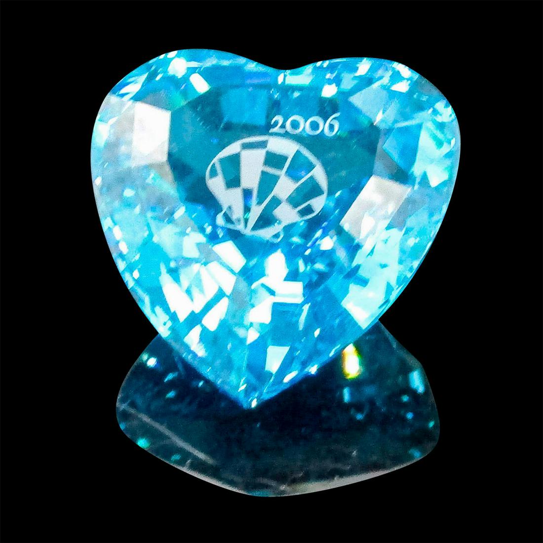 Swarovski Crystal Paperweight, Blue Heart (1 of 3)