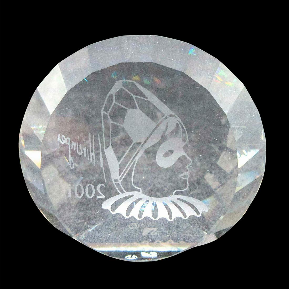 Swarovski Crystal Paperweight, Harlequin 2001 (1 of 4)