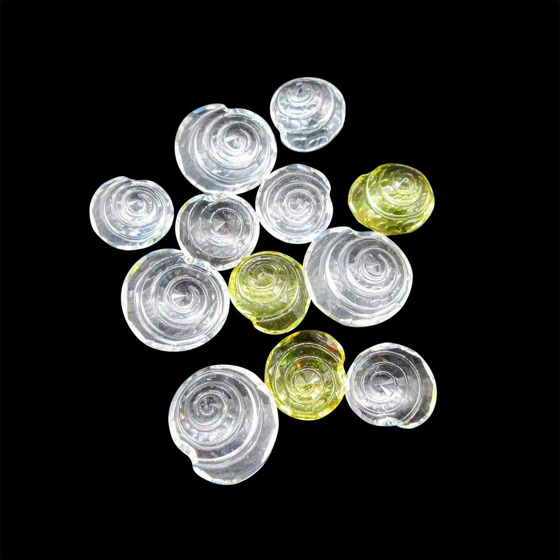 12pc Swarovski Loose Crystals, Nautilus Snail Shell (1 of 2)