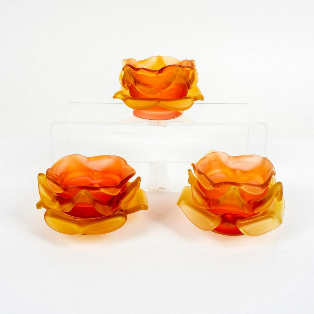 3pc Set of Vintage Krasno Czechoslovakian Glass Lamp Shades (1 of 4)