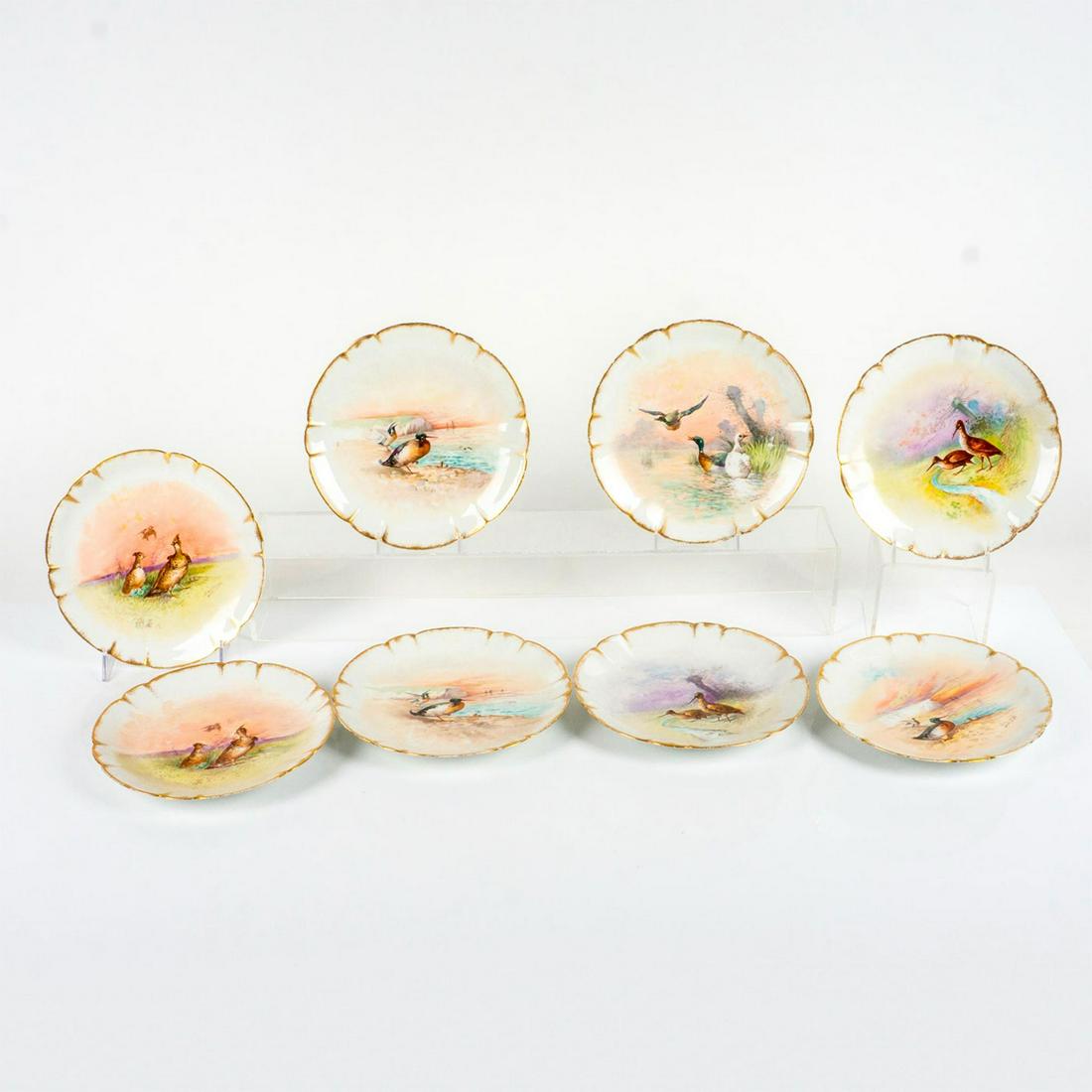 8pc Antique Martial Redon Limoges France Porcelain Plates (1 of 6)