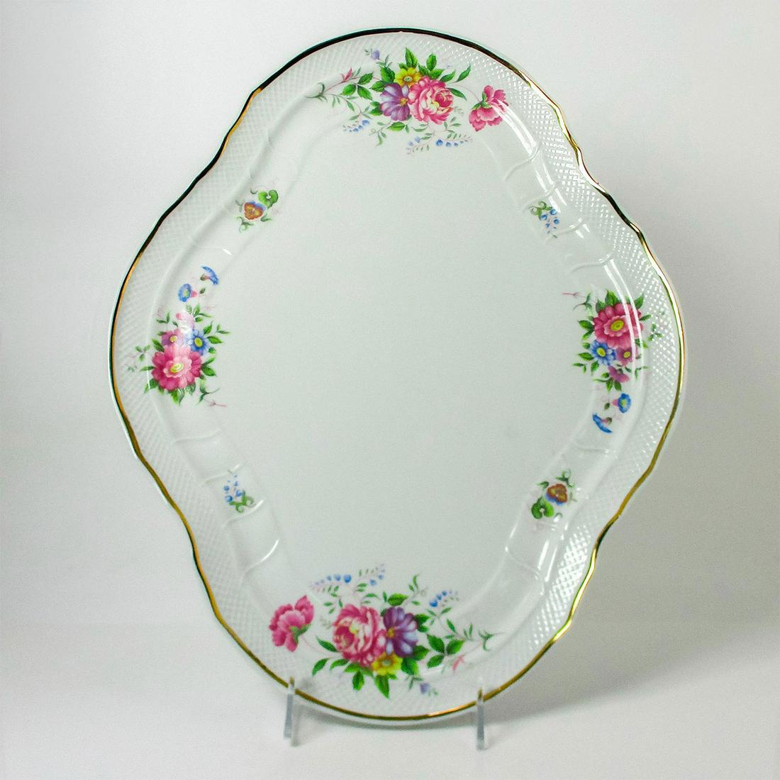 Hollohaza Vintage Hungarian Porcelain Tray Large Platter (1 of 3)