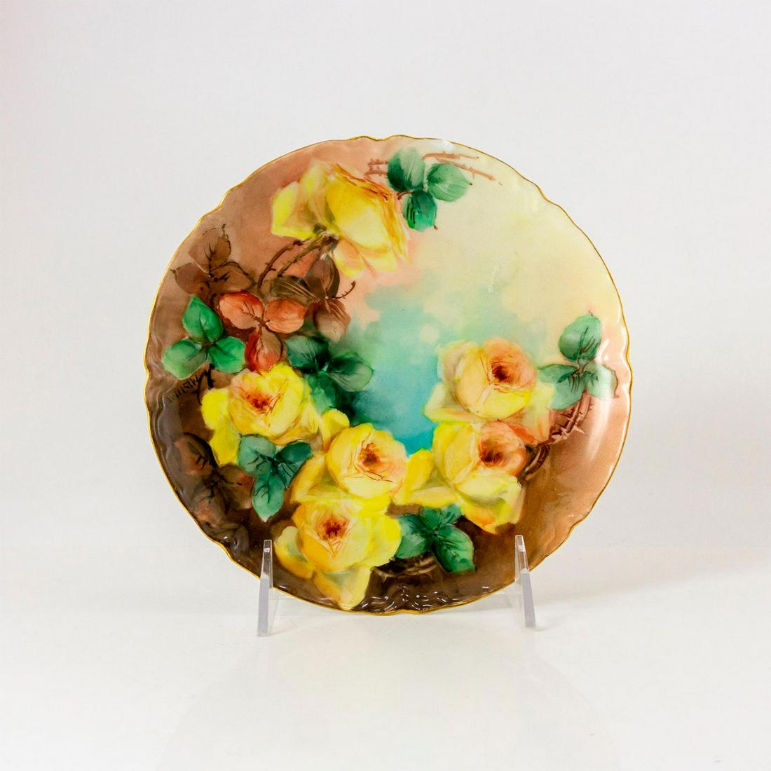 Antique Haviland Limoges French Porcelain Floral Plate (1 of 2)