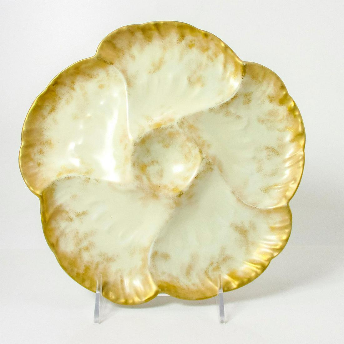 Antique Limoges French Porcelain Oyster Serving Dish (1 of 4)