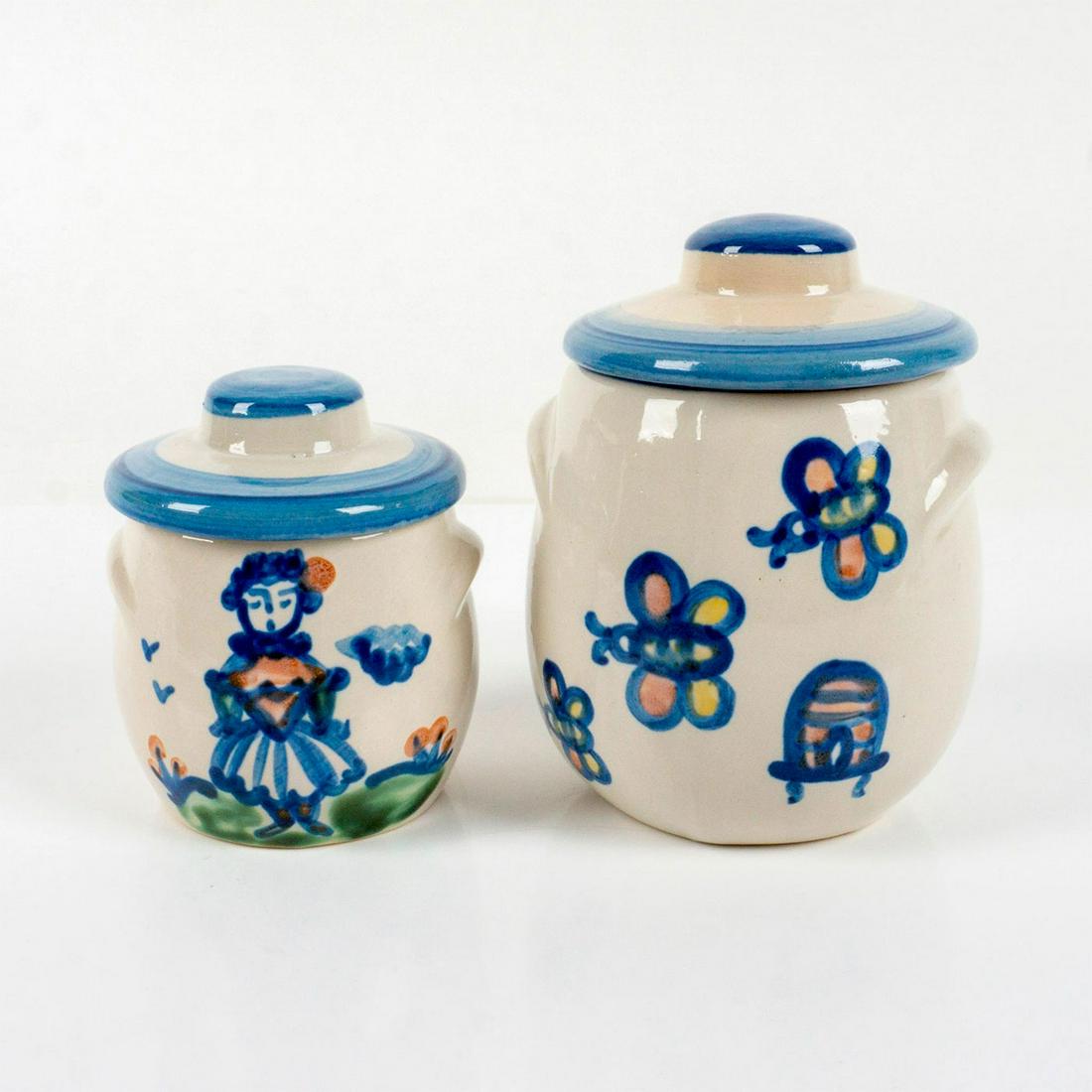 Vintage M. A. Hadley Ceramic Lidded Sugar Bowl + Jam Jar (1 of 5)