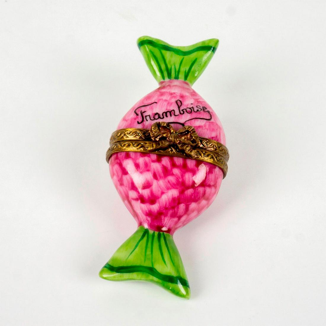 PV Limoges France Hand Painted Trinket Box, Frambrise (1 of 3)