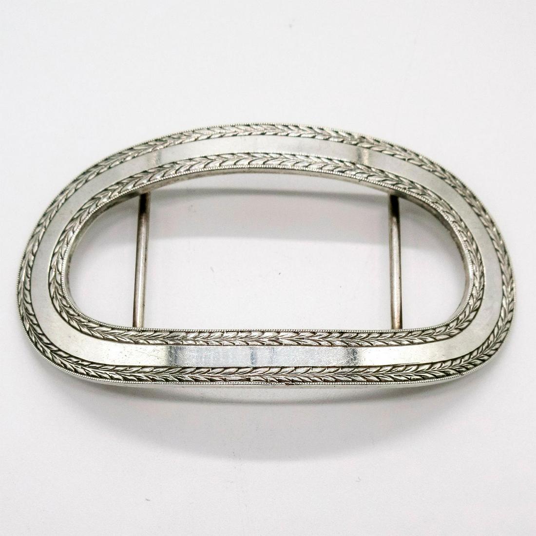 Sterling Silver Belt Buckle (1 of 3)