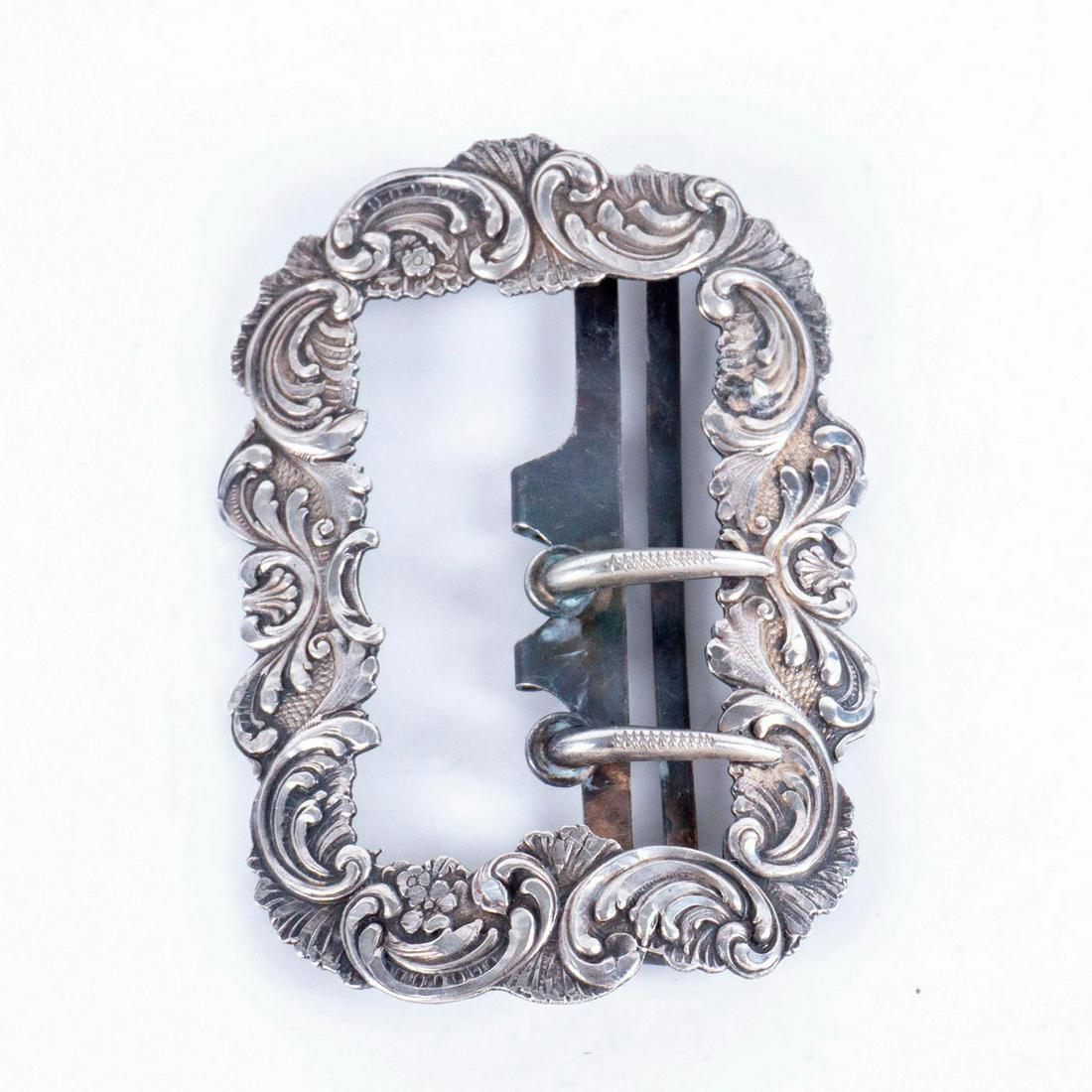 Sterling Silver Decorative Belt Buckle (1 of 5)