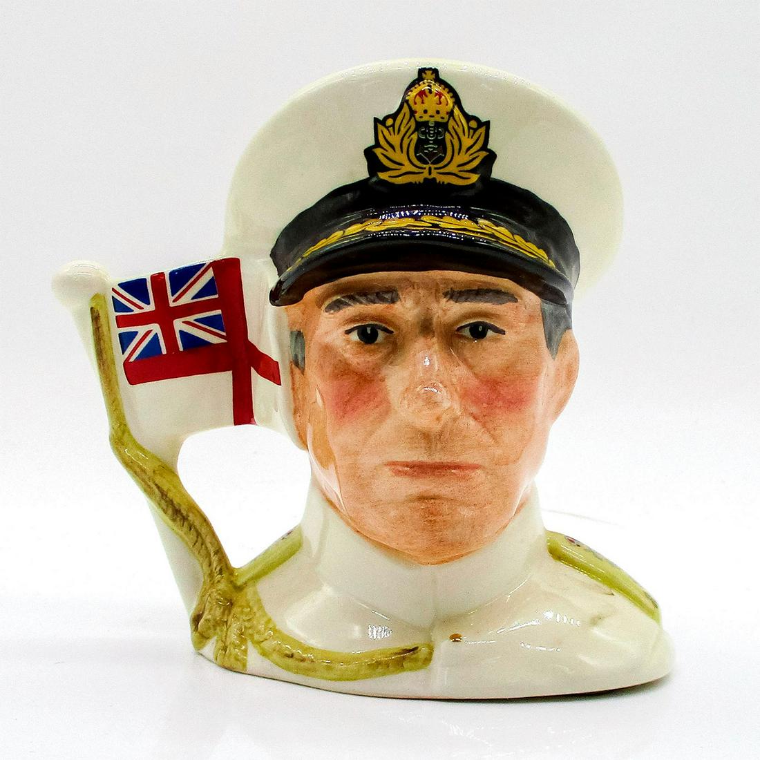 Earl Mountbatten of Burma D6851 - Small - Royal Doulton Character Jug (1 of 3)