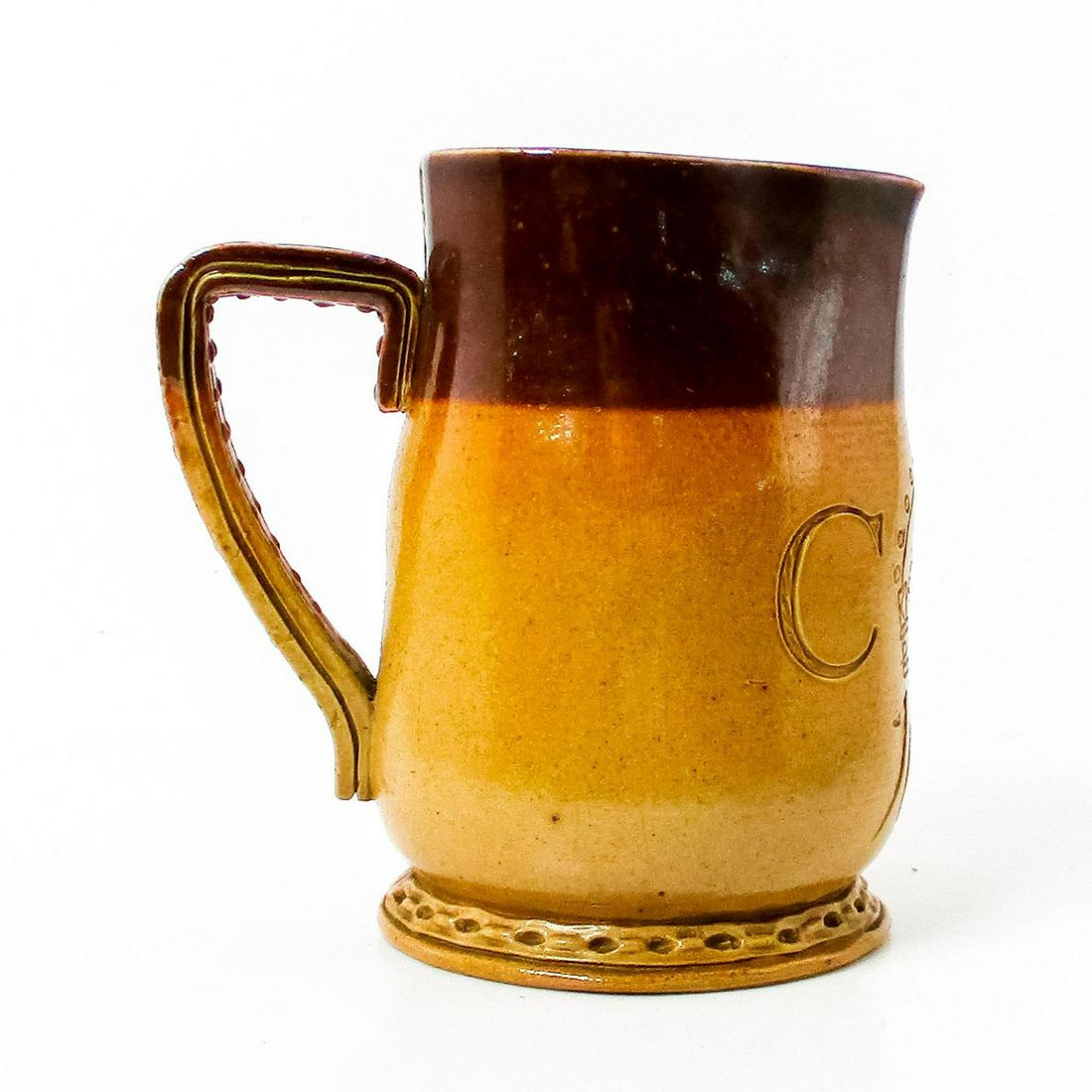 Doulton Lambeth Small Stoneware Leather Ware Jug, C R 1646 (1 of 6)