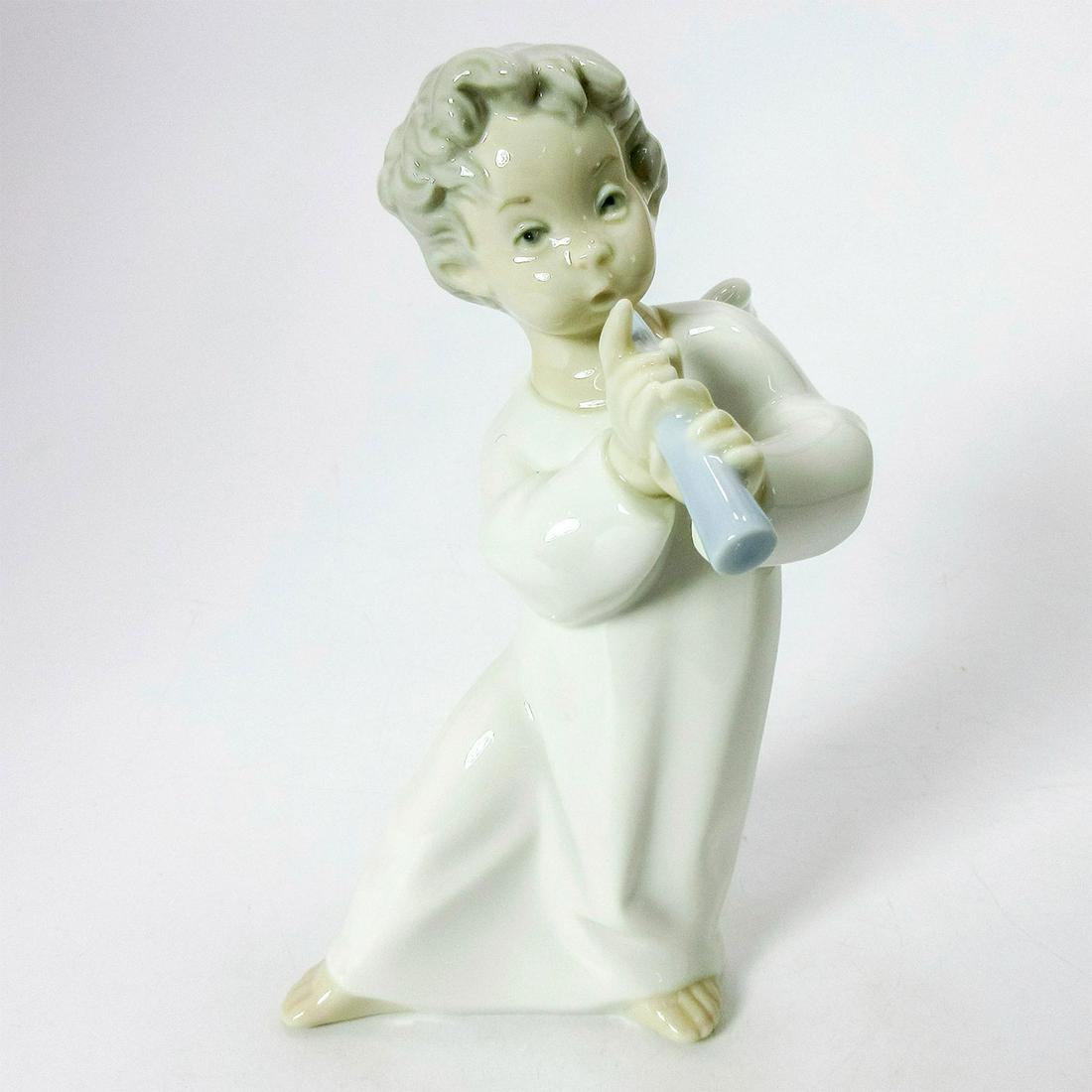 Angel With Flute 1004540 - Lladro Porcelain Figurine (1 of 3)