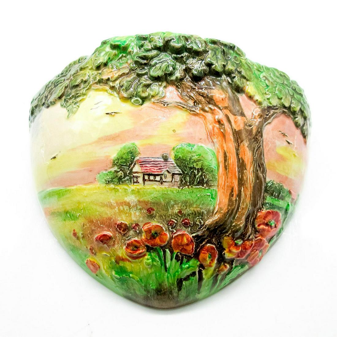 Royal Doulton Earthenware Series Wall Pocket Vase Landscape (1 of 5)
