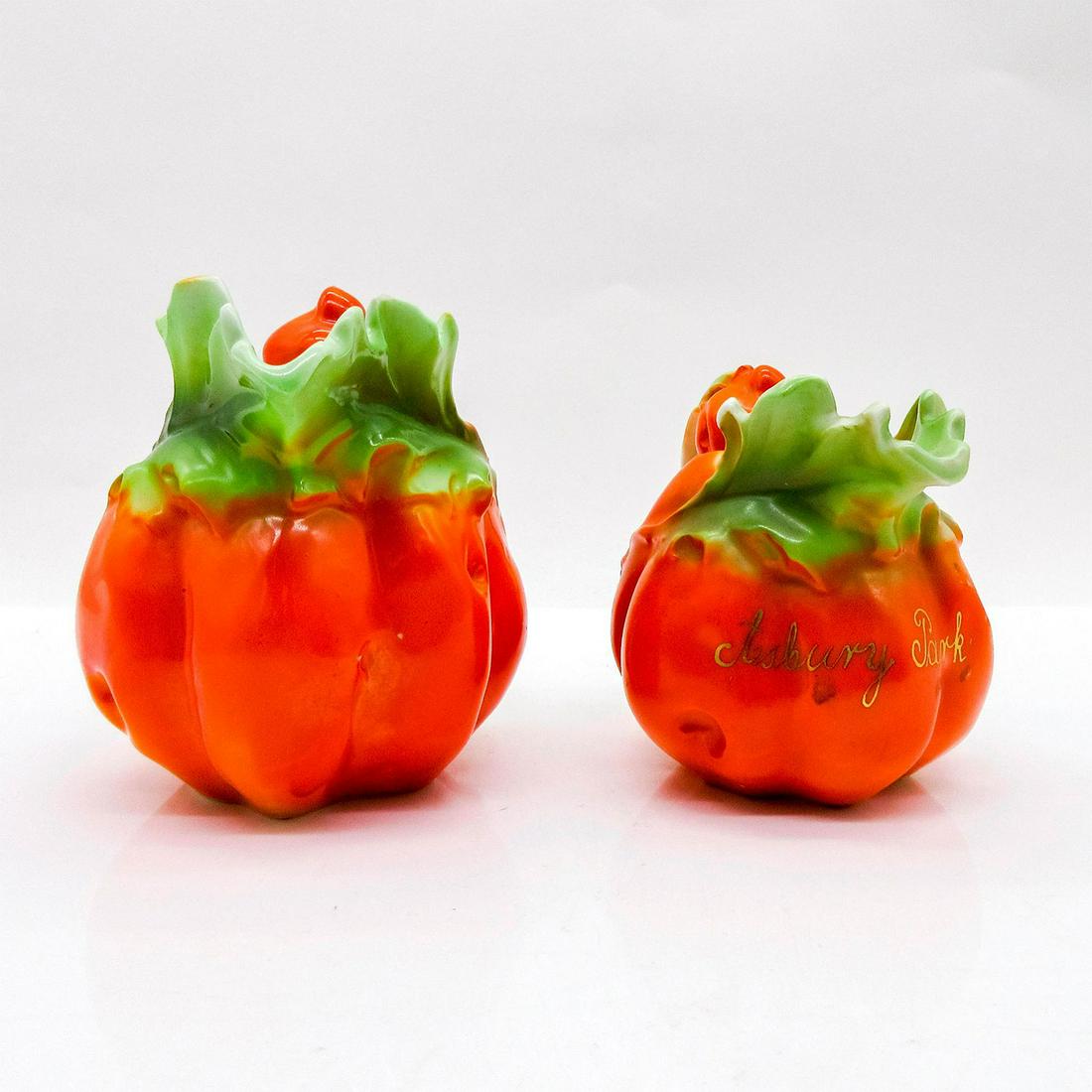 2pc Vintage Porcelain Creamer Pitchers, Tomato (1 of 5)