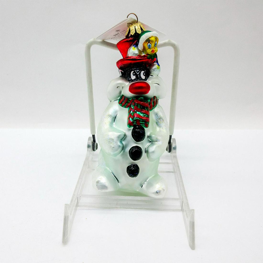 Radko Warner Bros Ornament, Sylvester and Tweety Snowman (1 of 8)