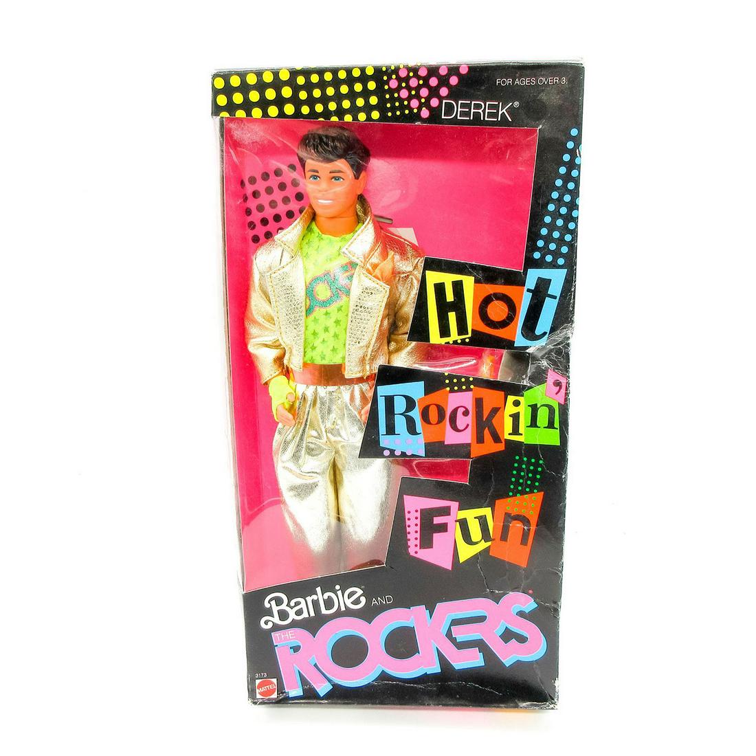 Vintage Mattel Ken Doll, Hot Rockin' Fun Derek (1 of 3)