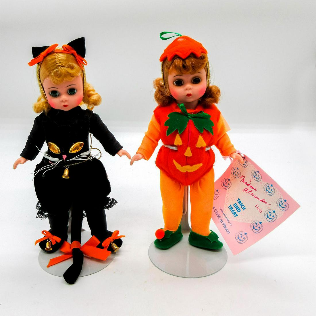 2pc Vintage Madame Alexander Dolls, Trick & Treat (1 of 2)