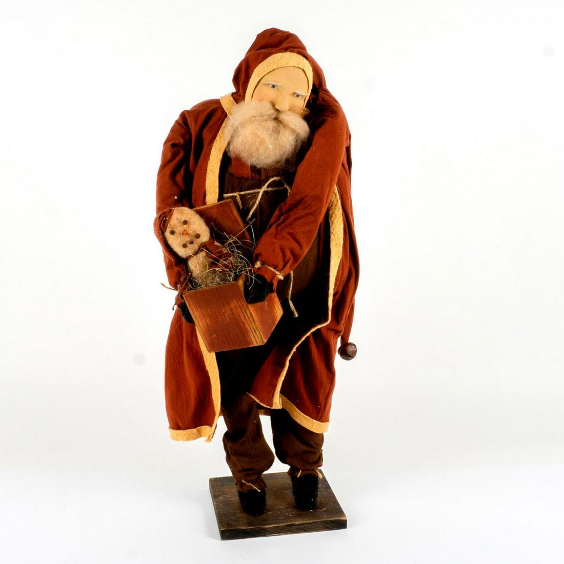 Arnett's Country Store Handmade Vintage Santa Snowman Doll (1 of 4)